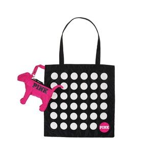 Victoria’s Secret Pink Fold-And-Pack Dot Tote